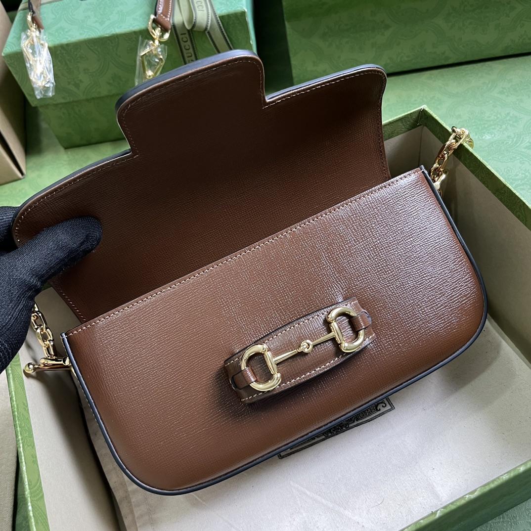 Gucci Horsebit 1955 Small Shoulder Bag(24-13-5cm)   - 