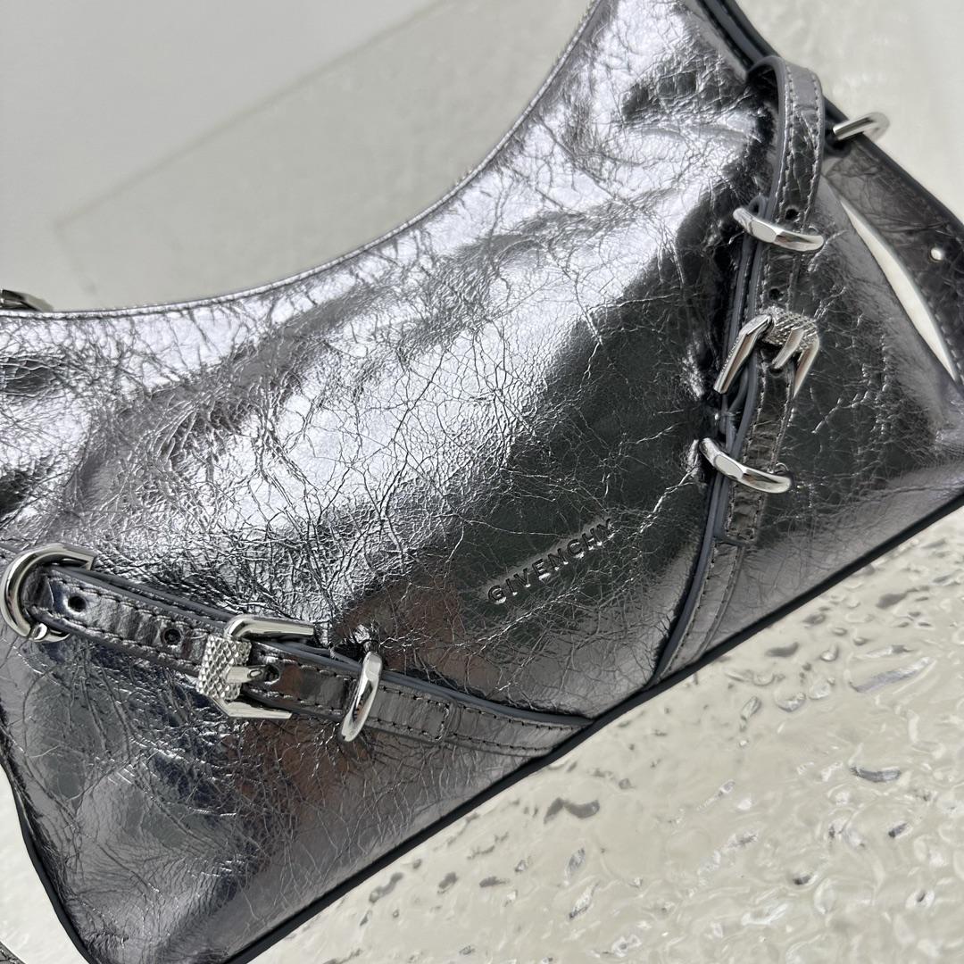 Givenchy Mini Voyou Bag In Laminated Leather (18X24x3.5cm) - DesignerGu