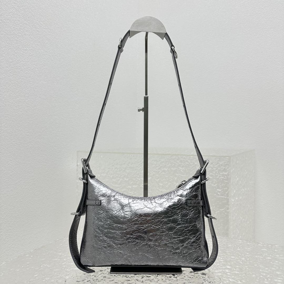 Givenchy Mini Voyou Bag In Laminated Leather (18X24x3.5cm) - DesignerGu