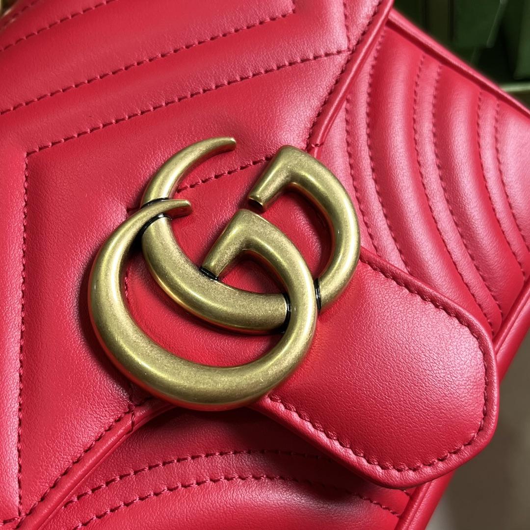 Gucci GG Marmont Mini Shoulder Bag(18-15-8cm) - 