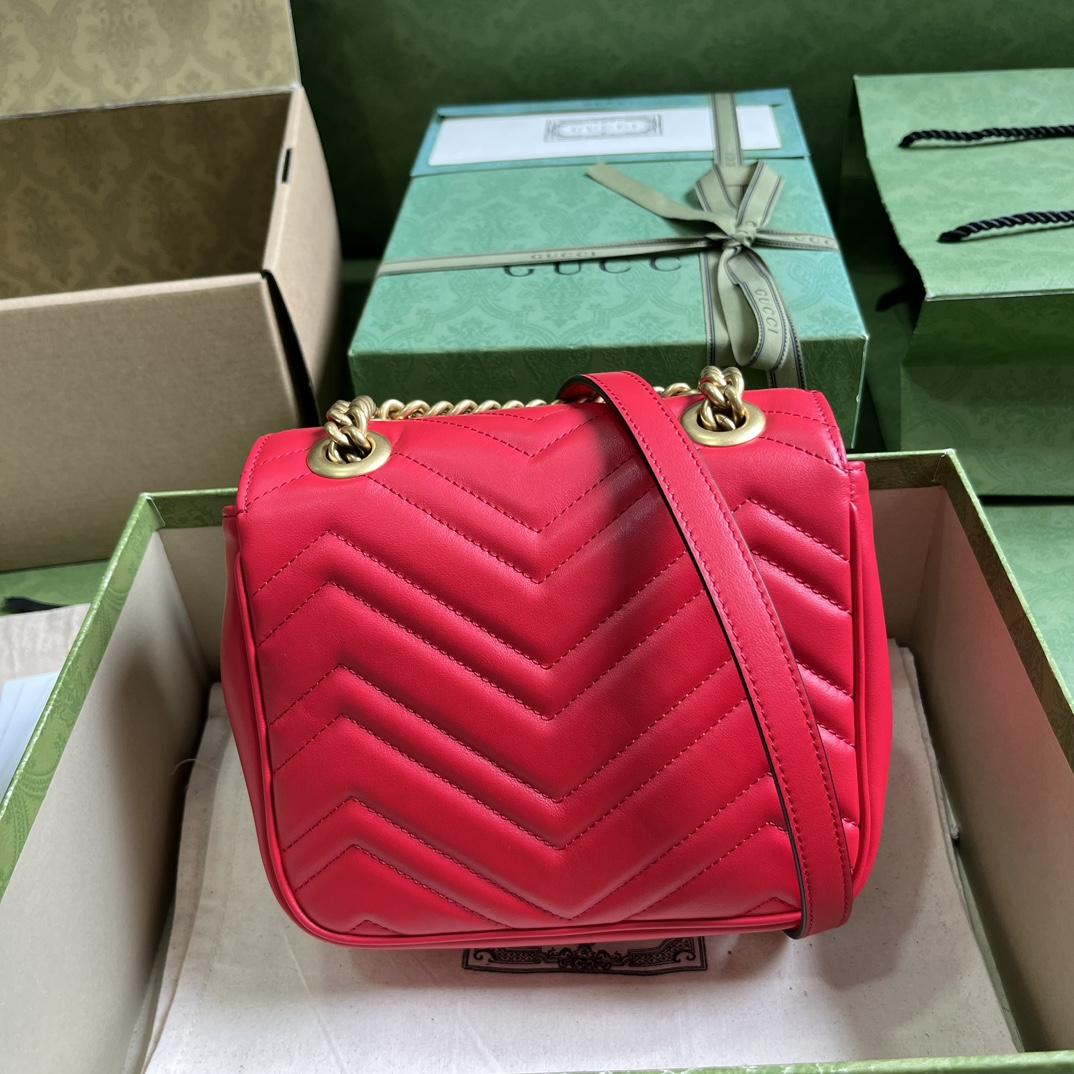 Gucci GG Marmont Mini Shoulder Bag(18-15-8cm) - 