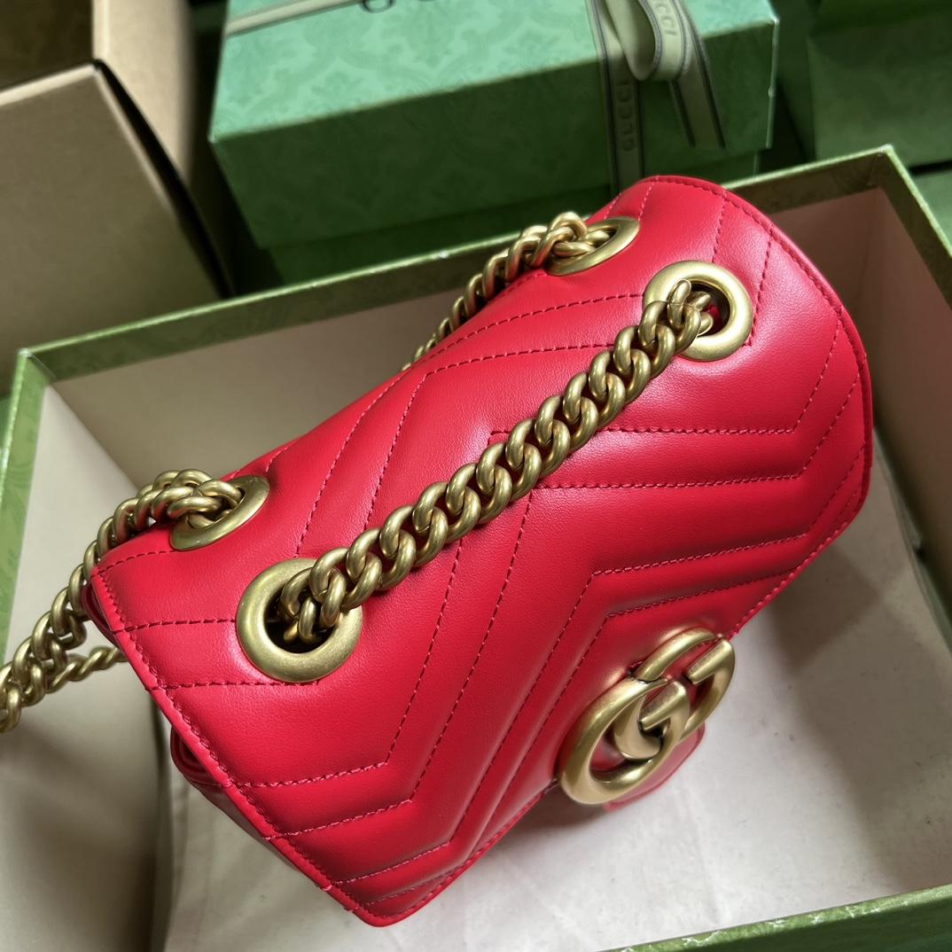 Gucci GG Marmont Mini Shoulder Bag(18-15-8cm) - 