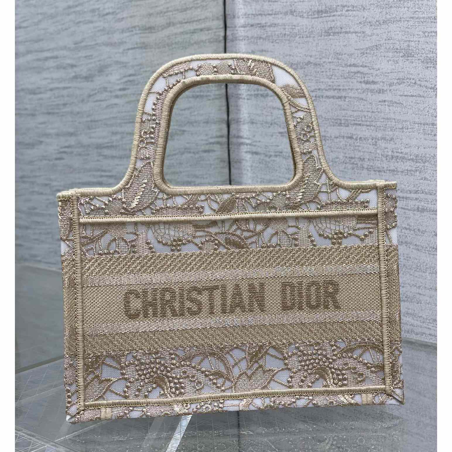 Dior Mini Dior Or Dior Book Tote - 