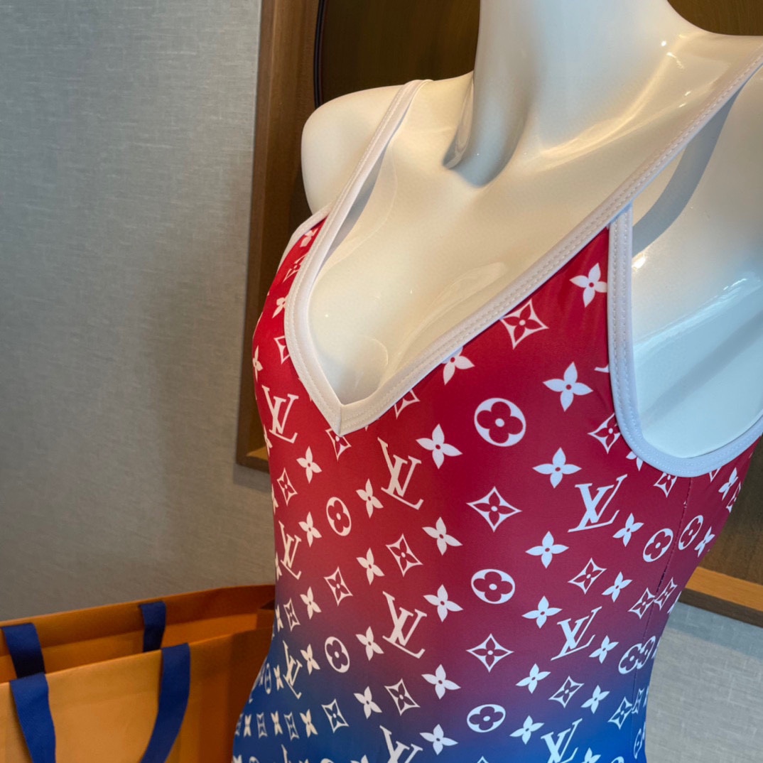 Louis Vuitton Monogram Gradient Cut-Out One-Piece Swimsuit - 