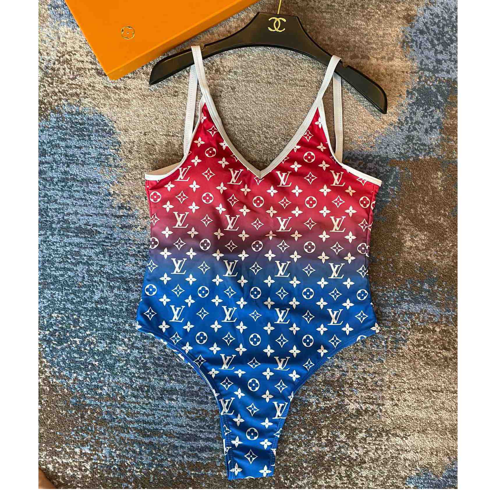 Louis Vuitton Monogram Gradient Cut-Out One-Piece Swimsuit - 