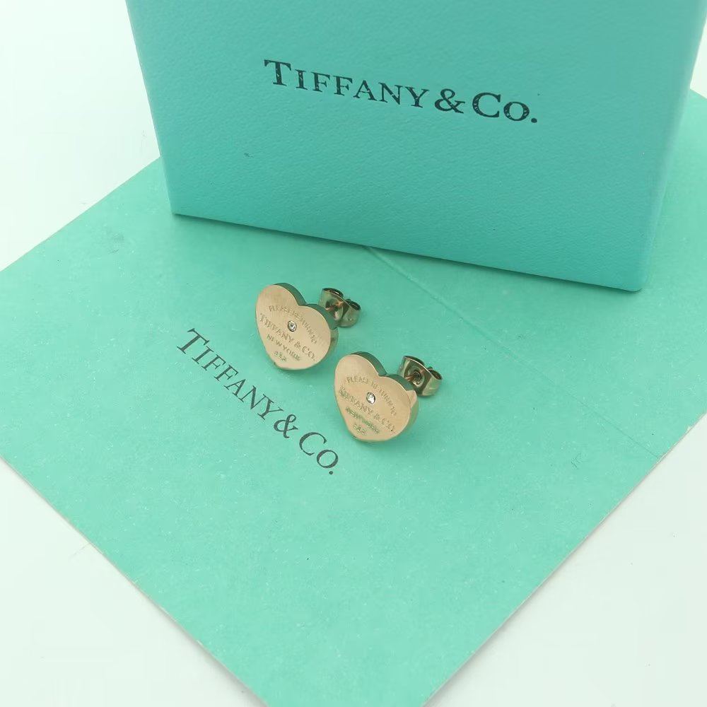 Tiffany&CO Heart Tag Earrings - 