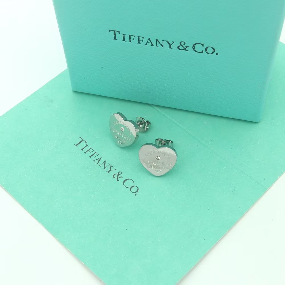 Tiffany&CO Heart Tag Earrings - 
