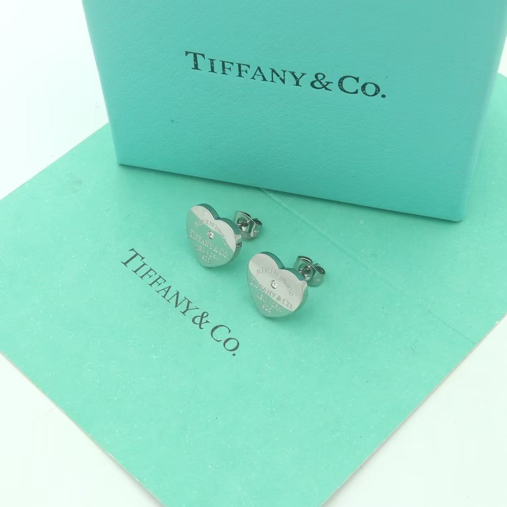 Tiffany&CO Heart Tag Earrings - 