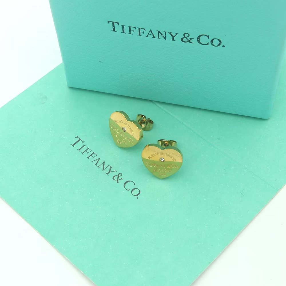 Tiffany&CO Heart Tag Earrings - 
