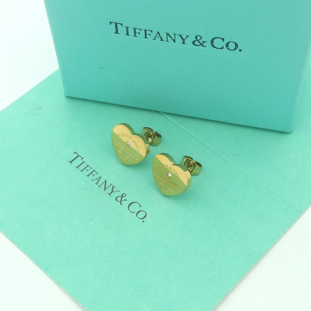 Tiffany&CO Heart Tag Earrings - 