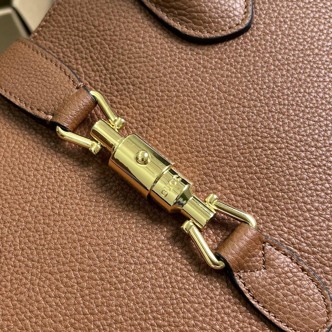 Gucci Jackie 1961 Small Natural Grain Tote(30-23-12cm) - DesignerGu