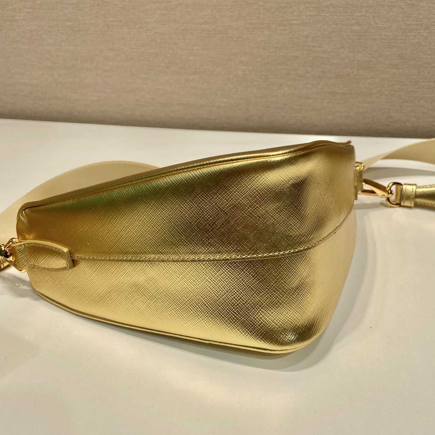 Prada Triangle Saffiano Leather Shoulder Bag - 
