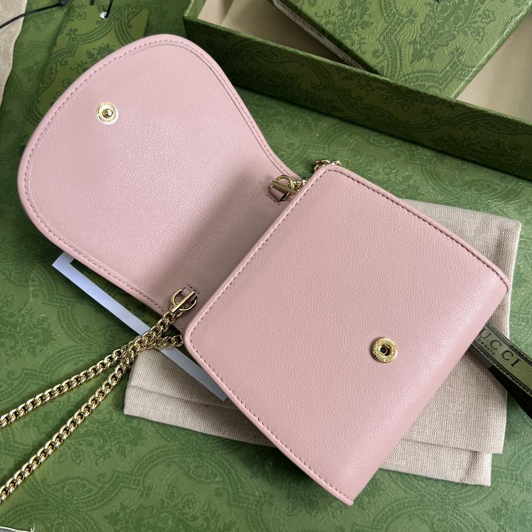 Gucci Blondie Medium Chain Wallet(12.5-11-2.5cm) - DesignerGu