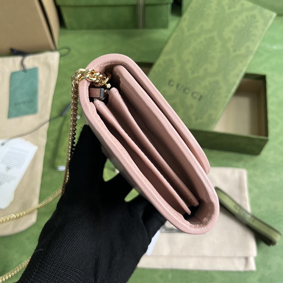 Gucci Blondie Medium Chain Wallet(12.5-11-2.5cm) - DesignerGu