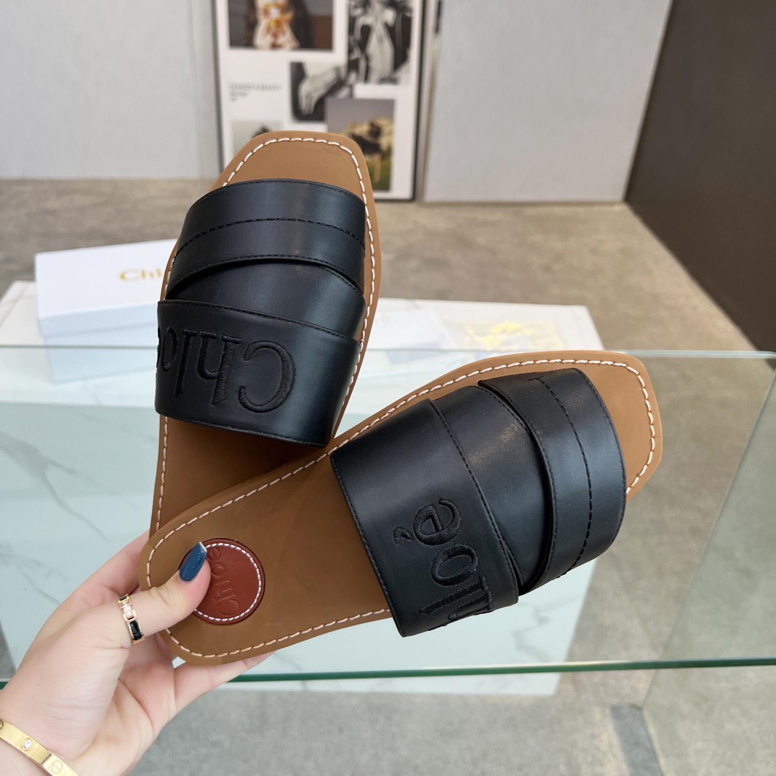 Chloe Woody Flat Mule - 