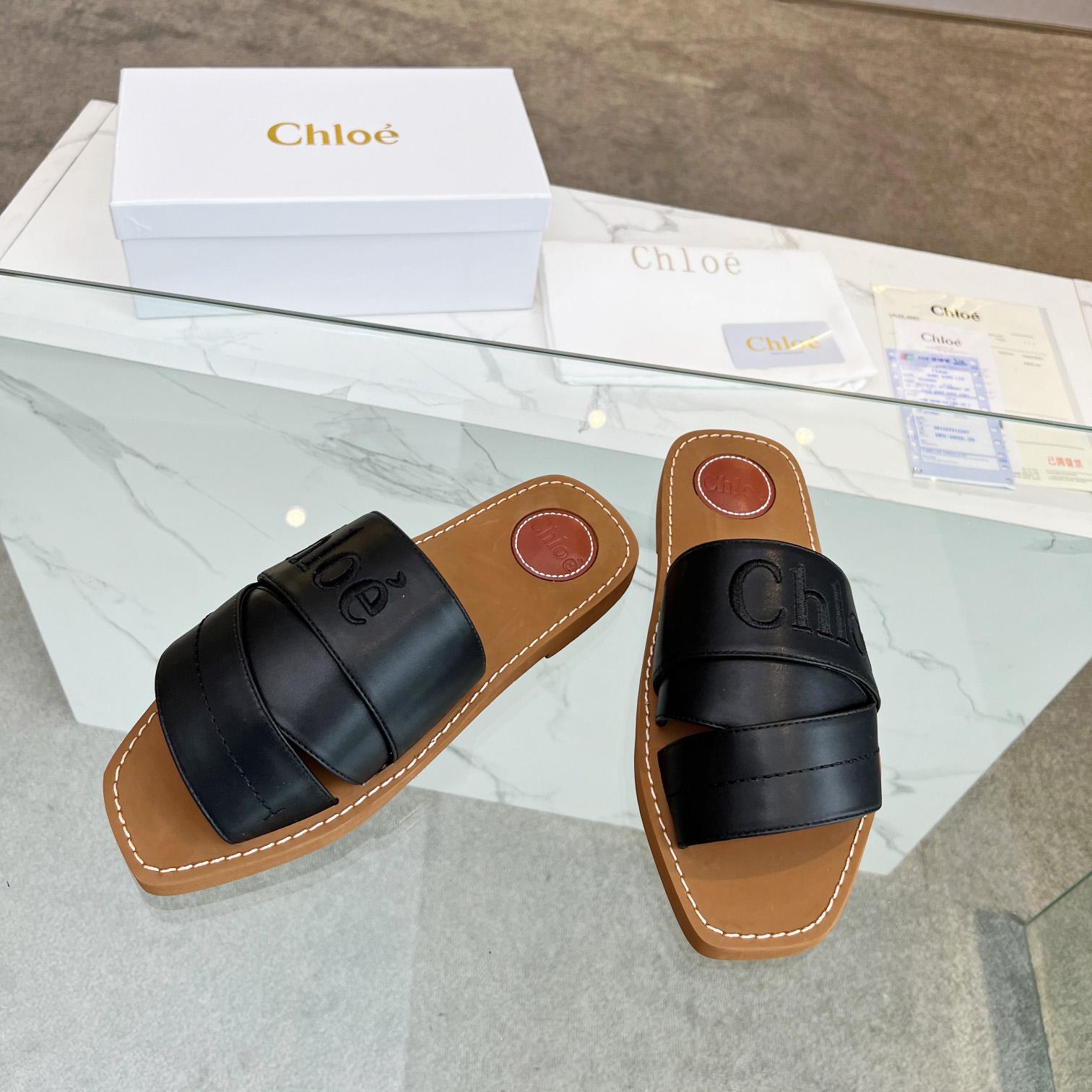 Chloe Woody Flat Mule - 