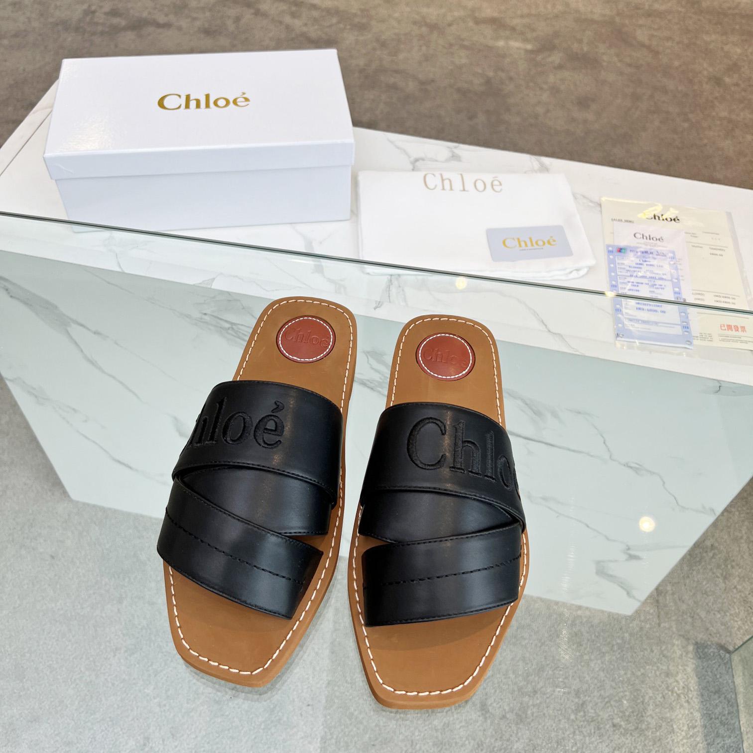 Chloe Woody Flat Mule - 