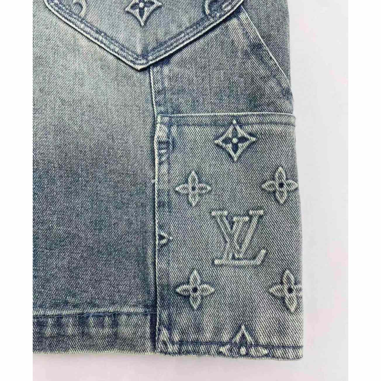 Louis Vuitton Denim Carpenter Shorts    1ABJ7D - 
