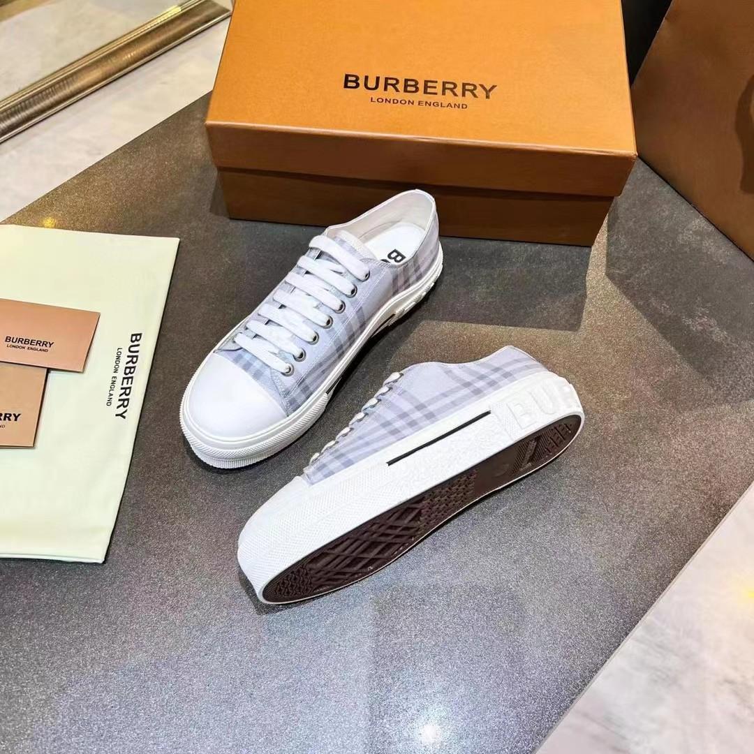 Burberry Check Cotton Sneakers - 