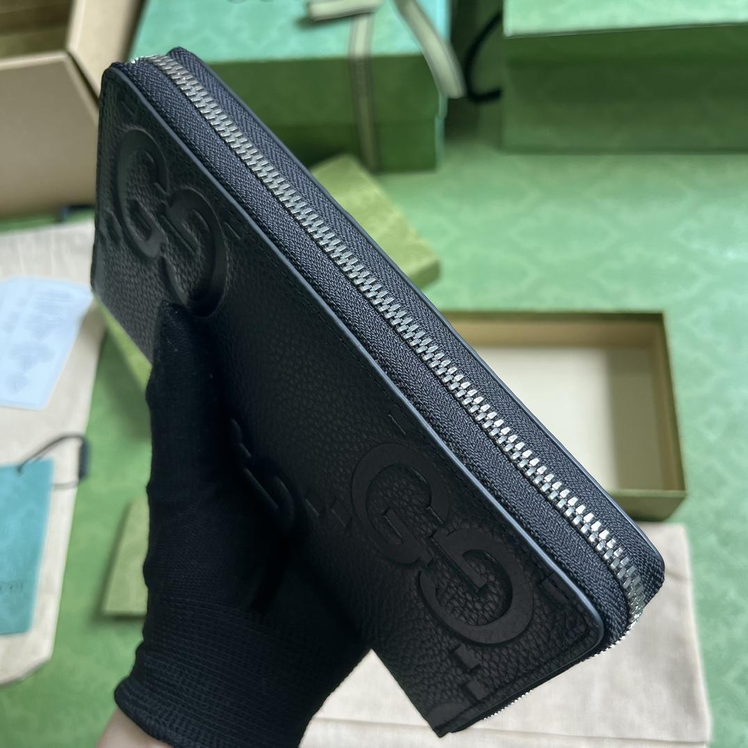 Gucci Jumbo GG Zip Around Wallet(19-10.5-2.5cm) - 