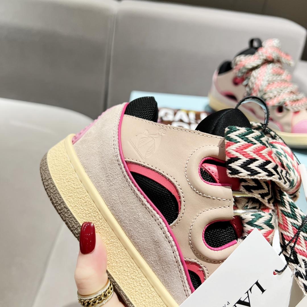 Lanvin Curb Lace Up Sneakers - 