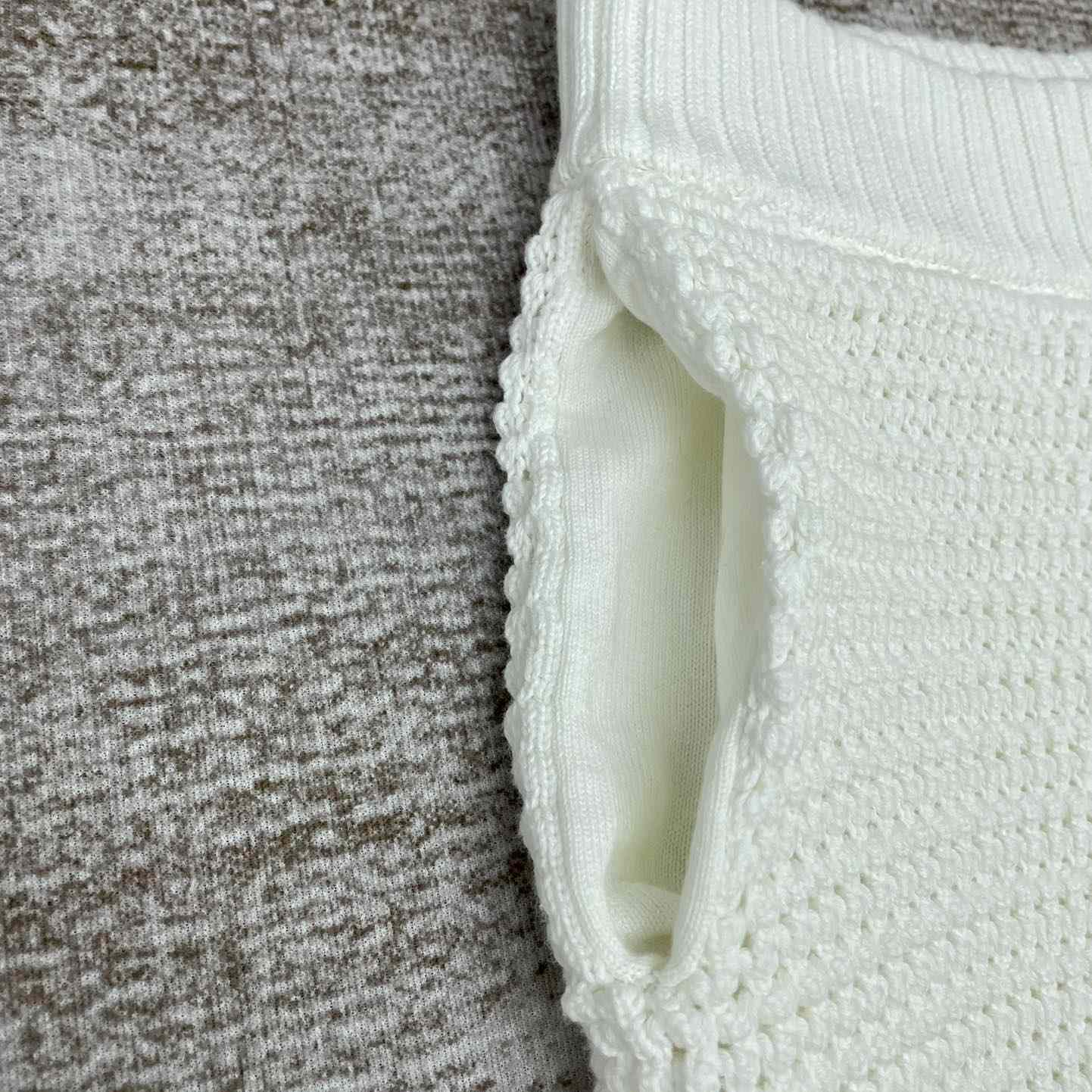 Casablanca Cotton Crochet Shorts - 