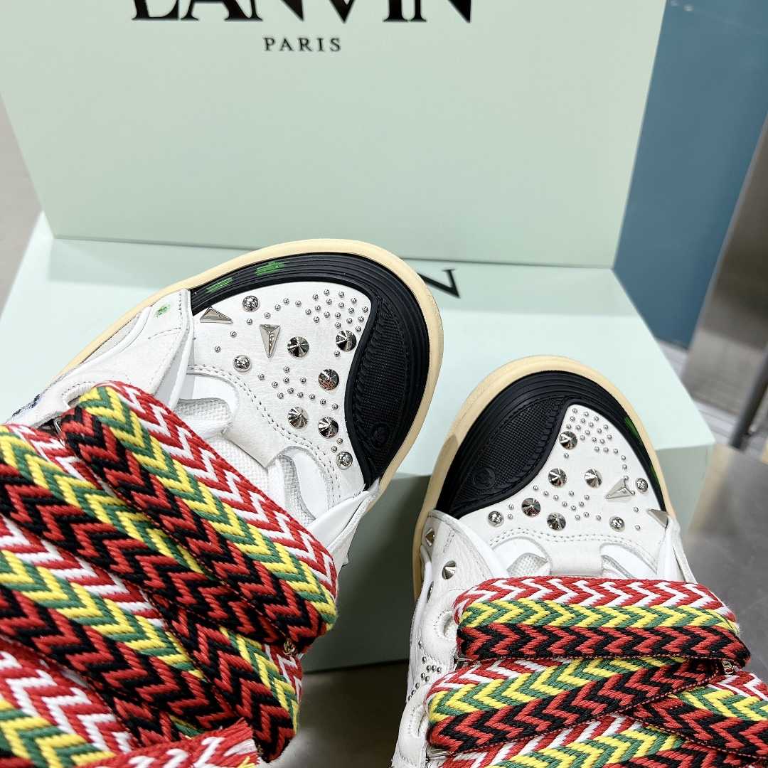 Lanvin Curb Lace Up Sneakers - 