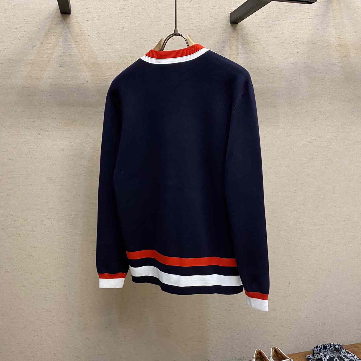 Gucci Knit Wool Cardigan With Patch - 