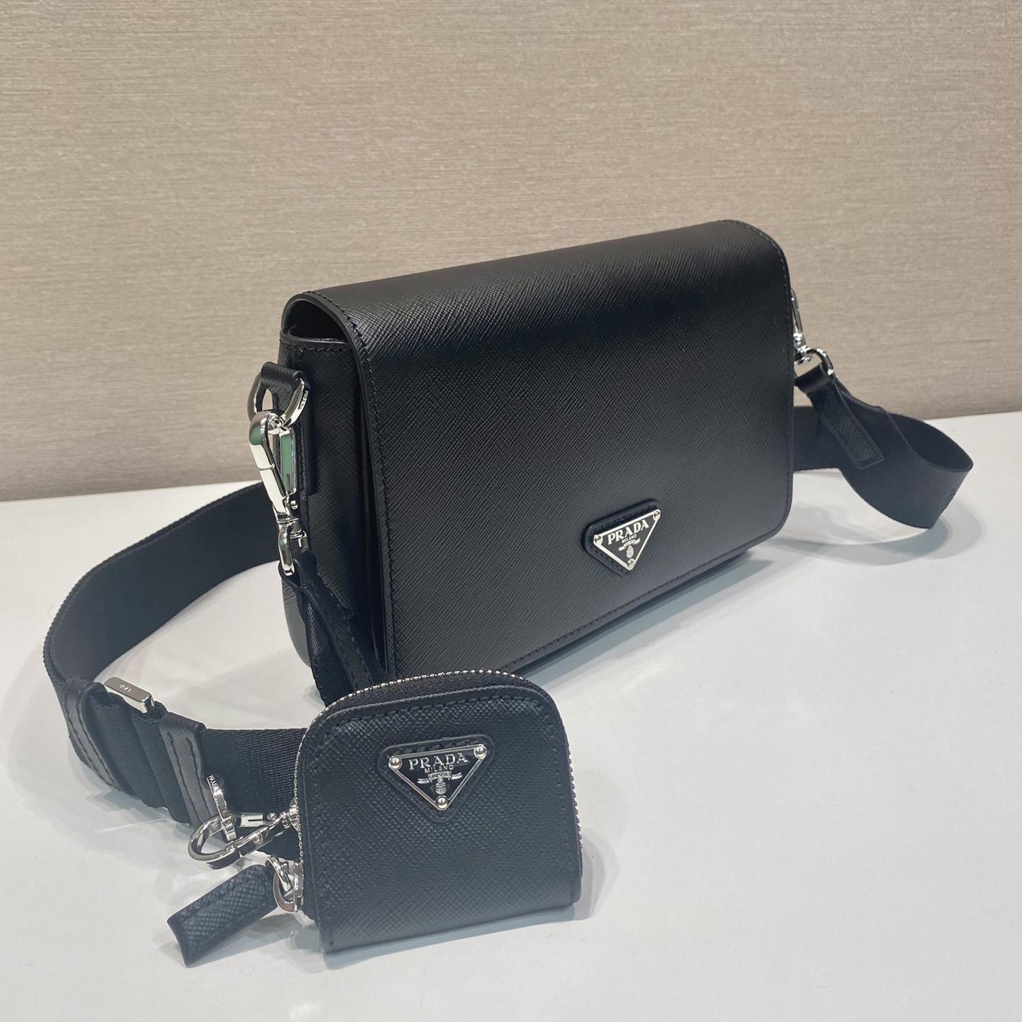 Prada Saffiano Leather Shoulder Bag - 