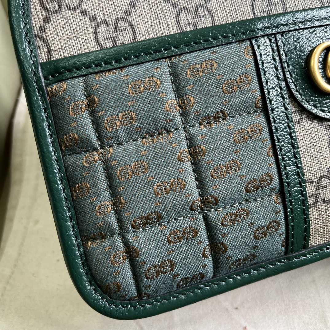 Gucci Mini GG Canvas Mini Shoulder Bag (21.5x 14x 7cm) - 