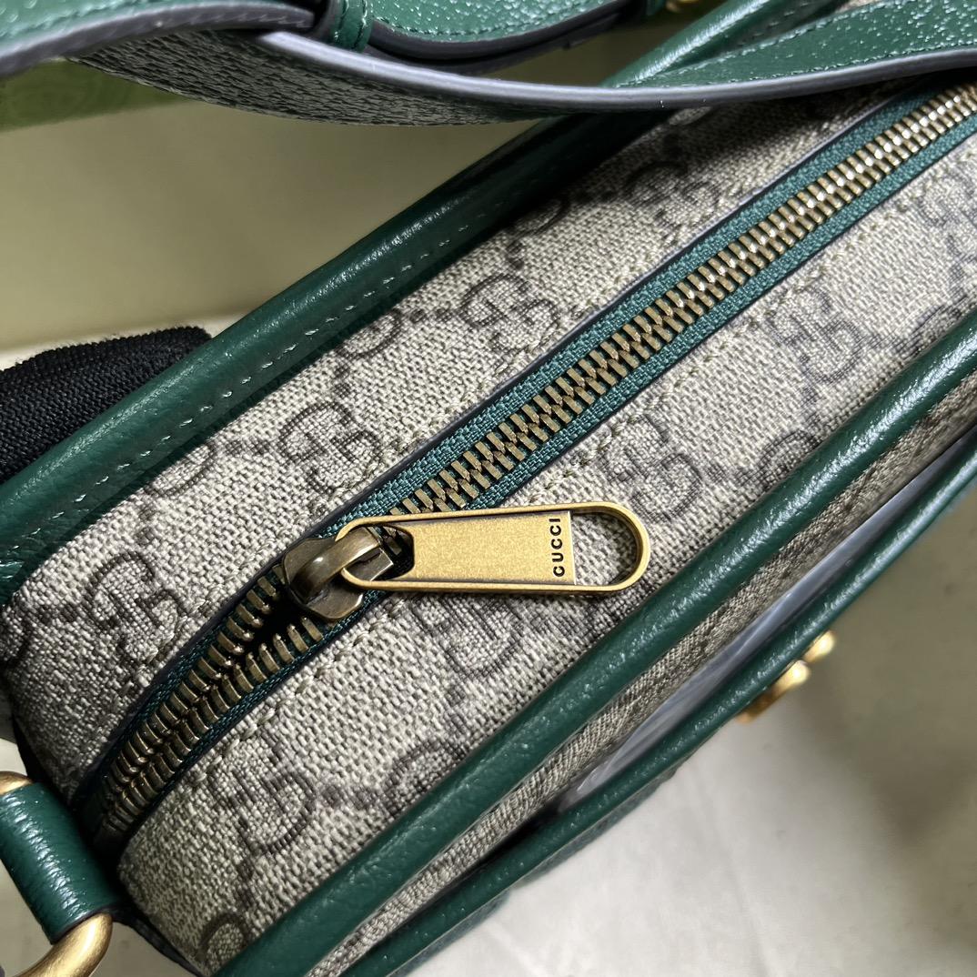 Gucci Mini GG Canvas Mini Shoulder Bag (21.5x 14x 7cm) - 