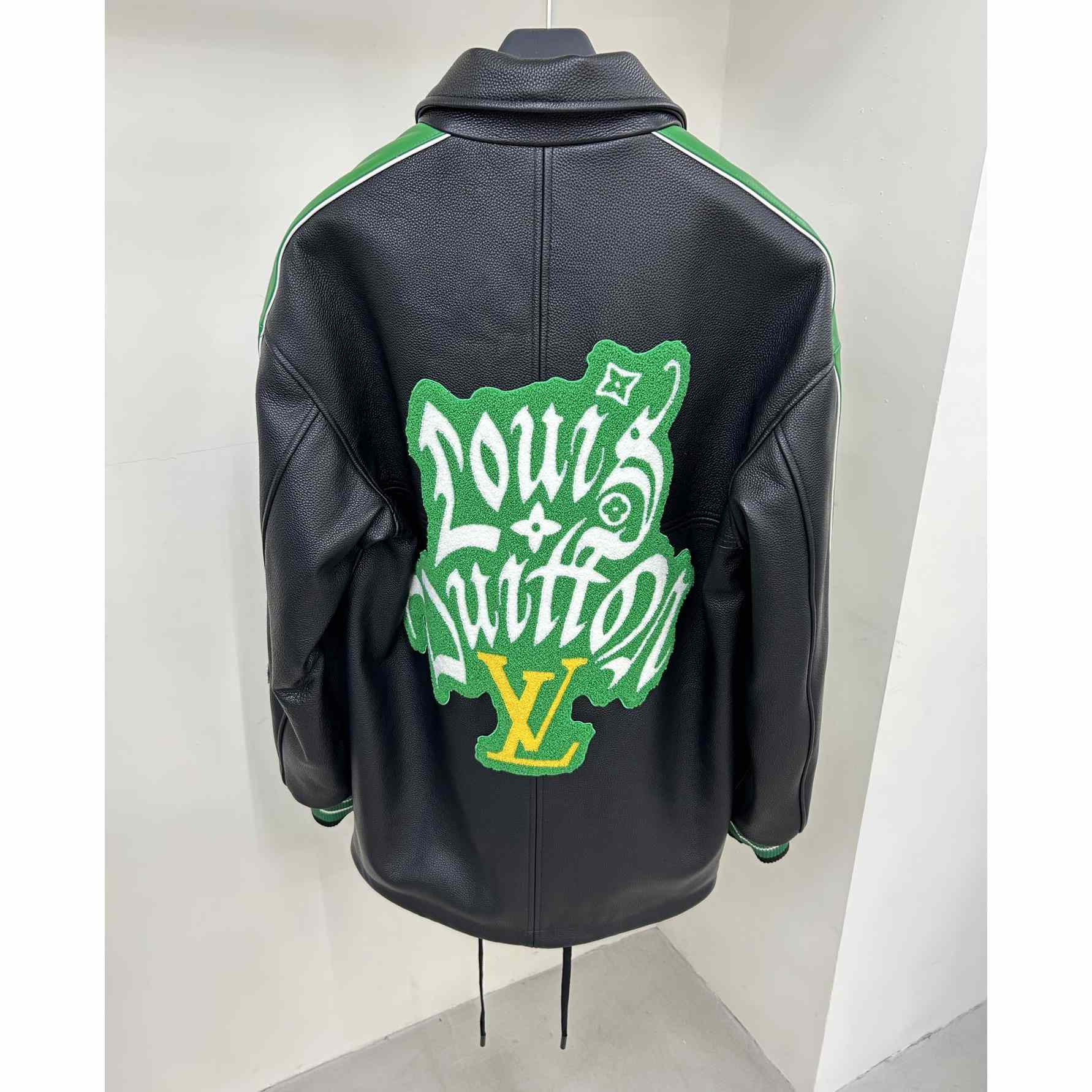 Louis Vuitton Long Leather Coach Jacket   - DesignerGu