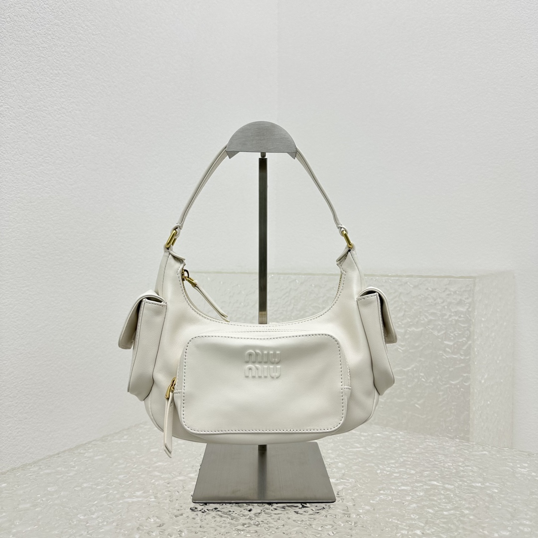 Miu Miu Nappa Leather Pocket Bag - DesignerGu