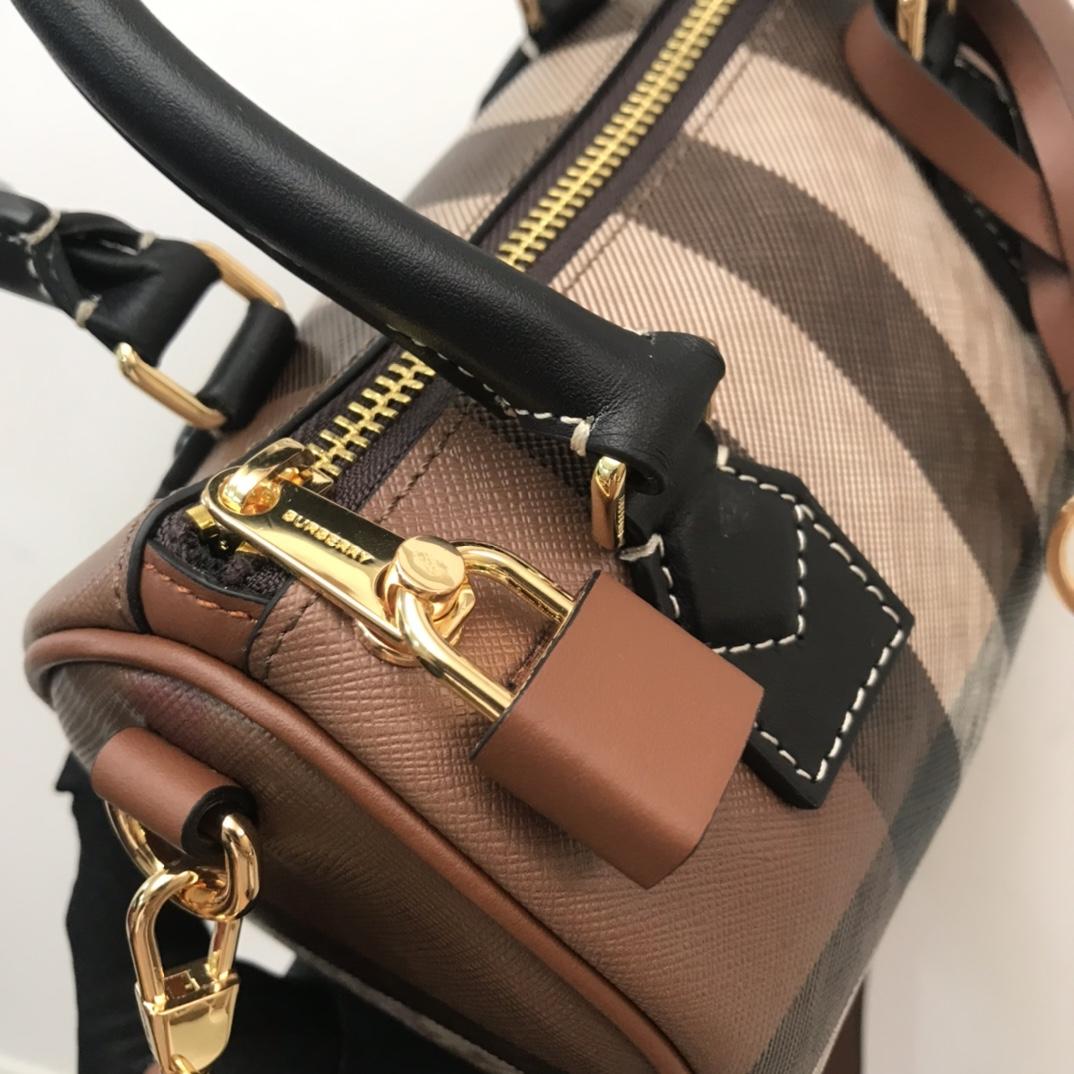 Burberry Check Mini Bowling Bag - 