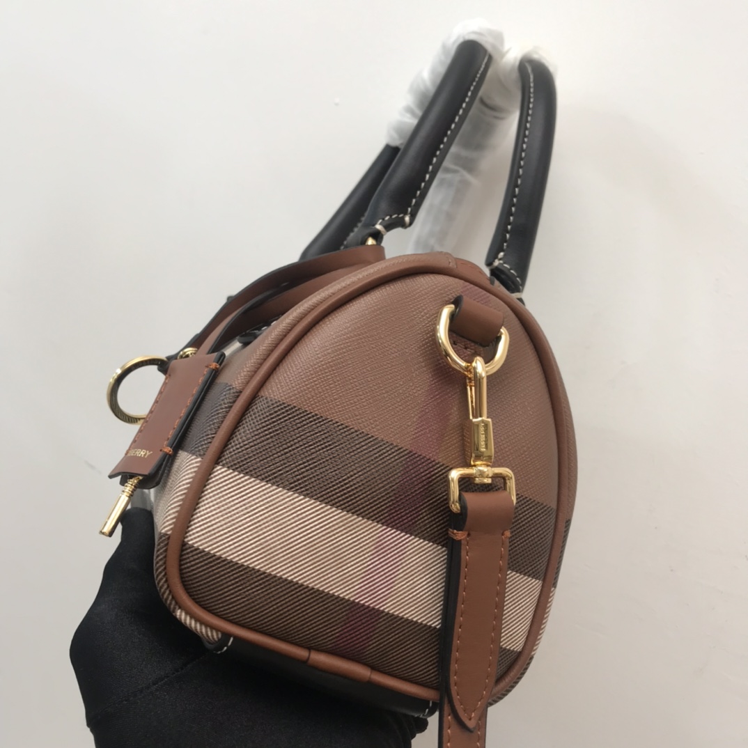Burberry Check Mini Bowling Bag - 