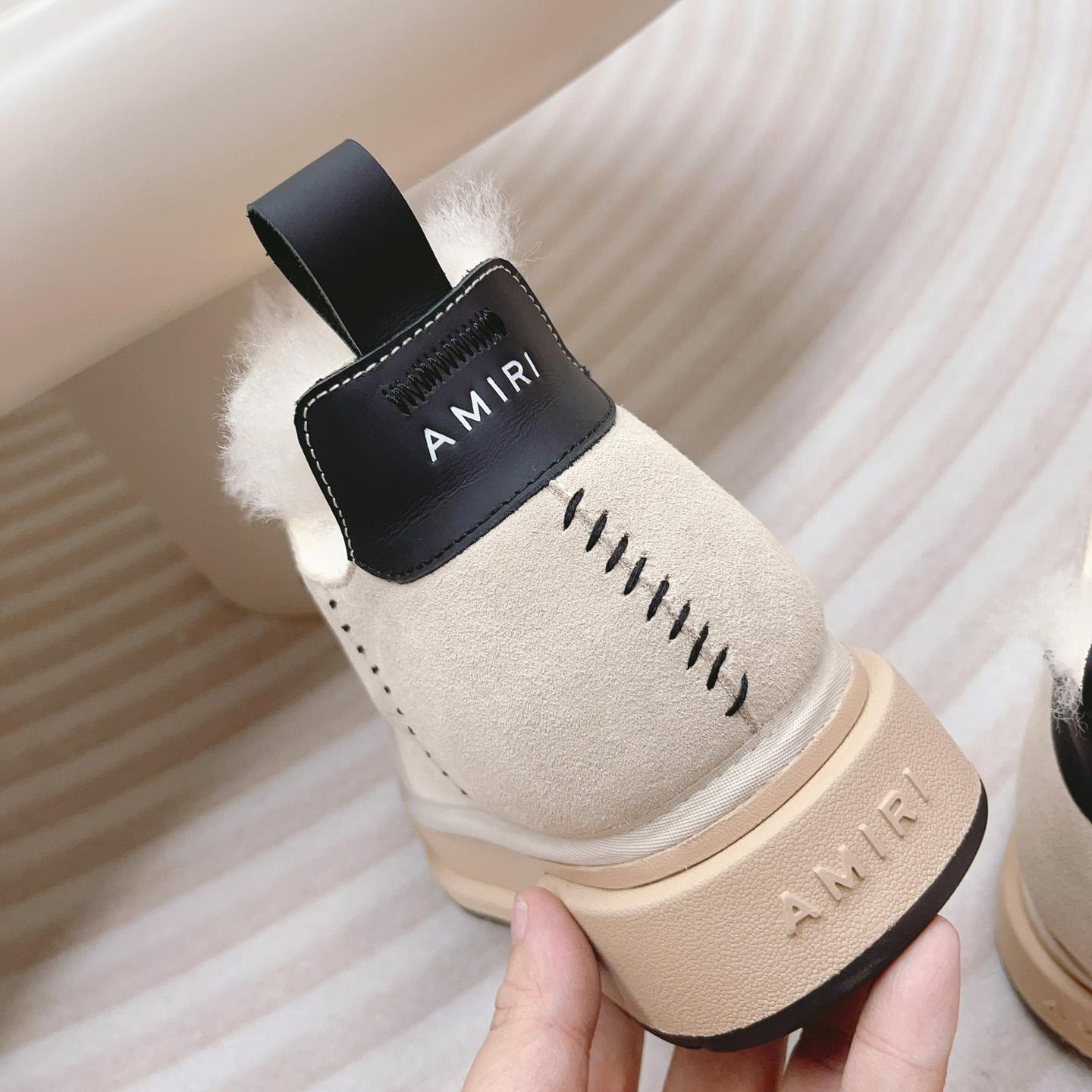 Amiri Malibu Shearling Lined Suede Boots - 