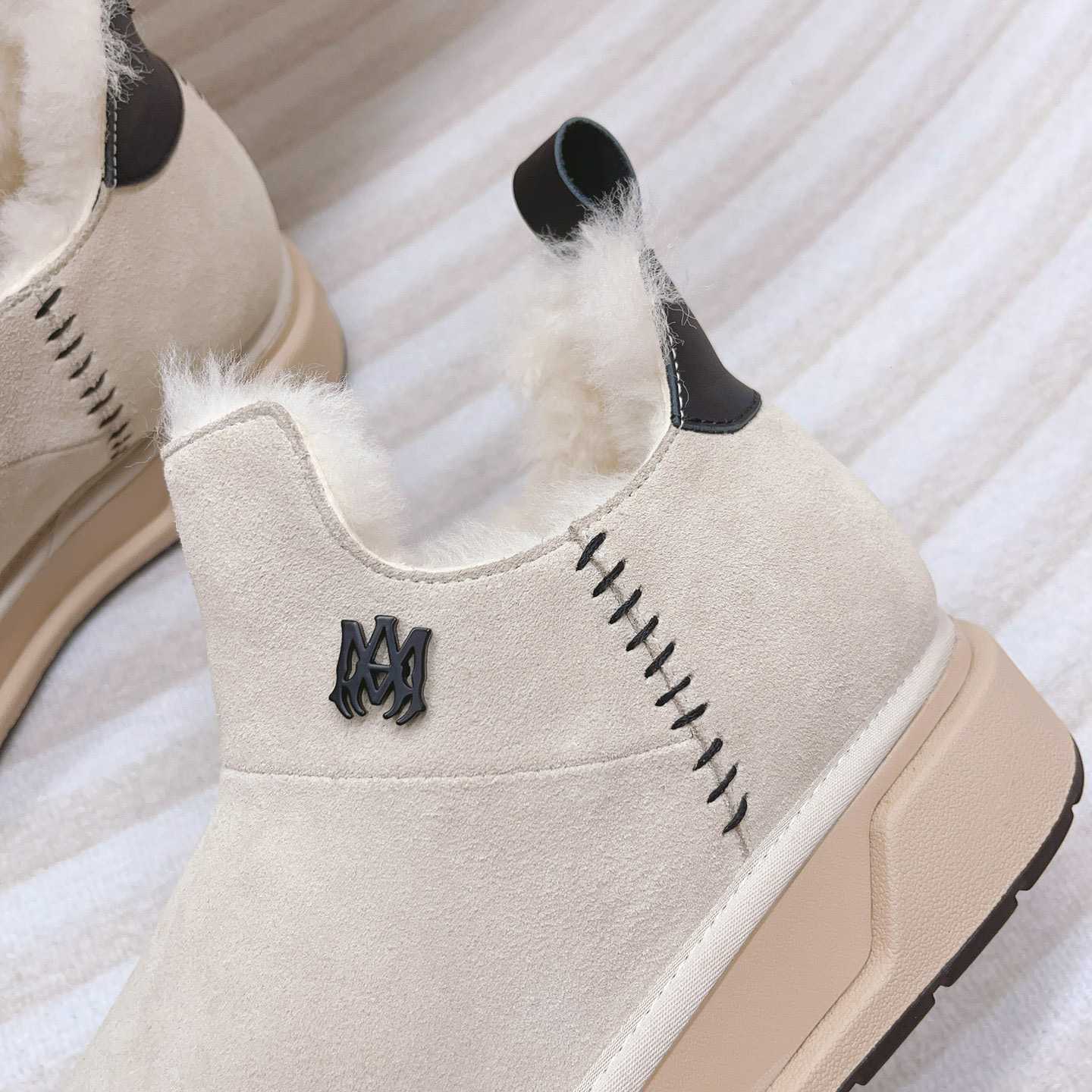 Amiri Malibu Shearling Lined Suede Boots - 