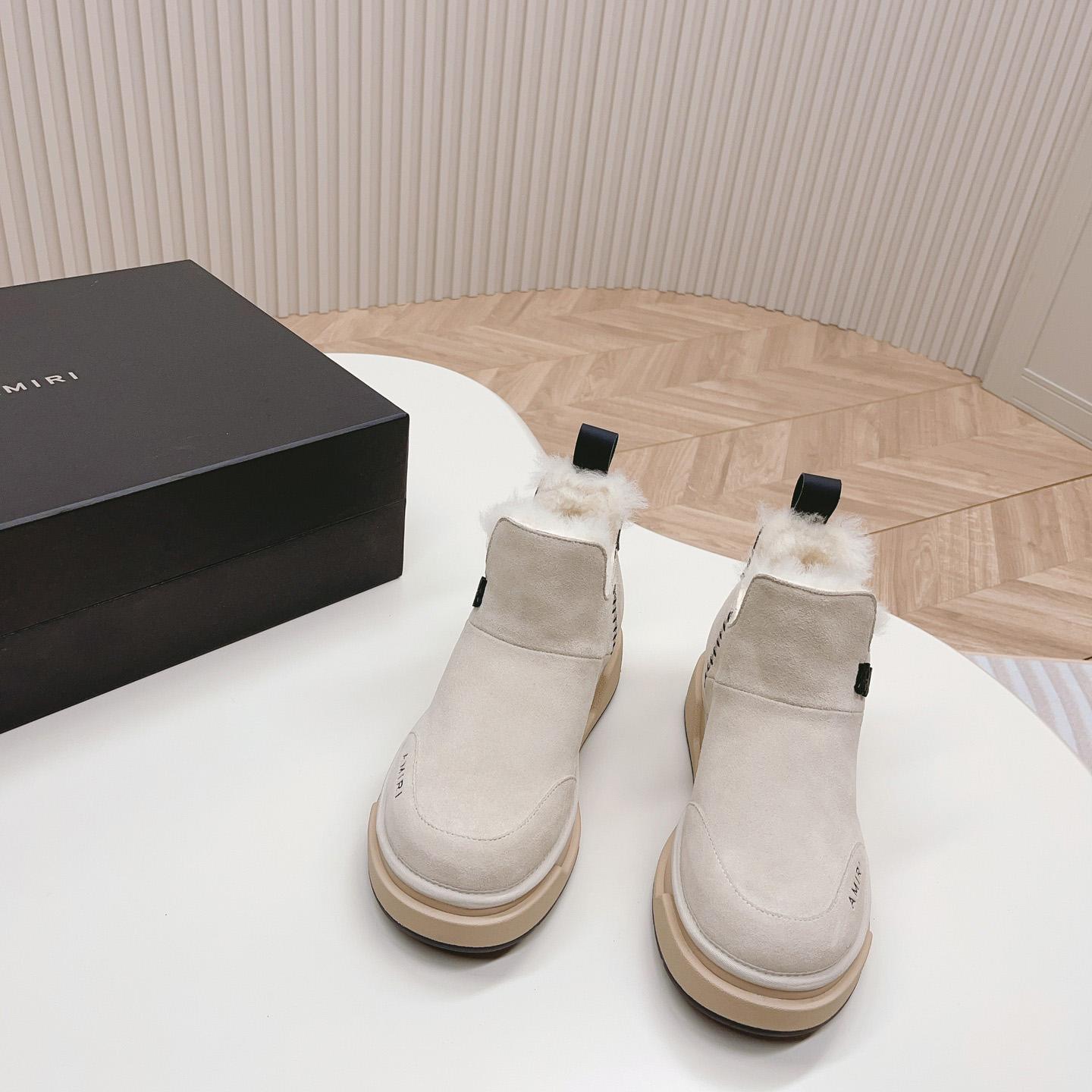 Amiri Malibu Shearling Lined Suede Boots - 
