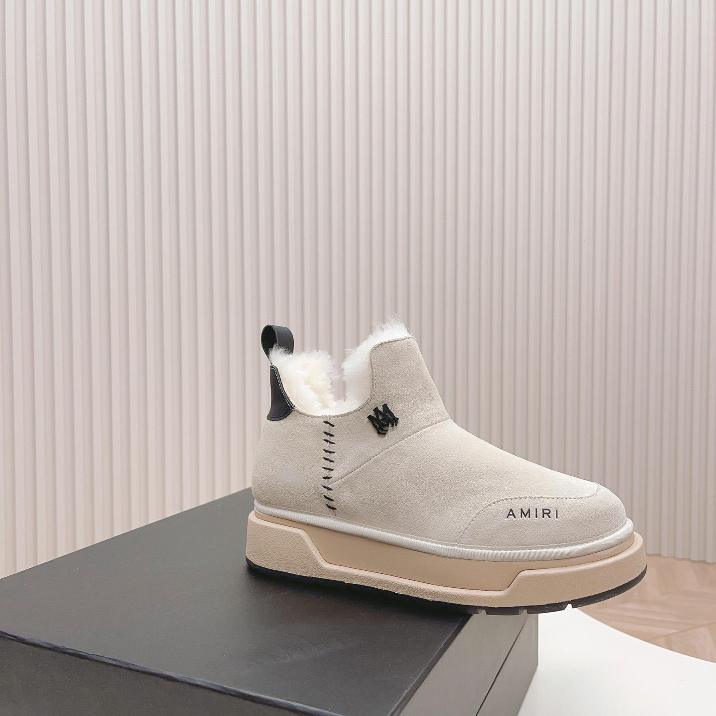 Amiri Malibu Shearling Lined Suede Boots - 