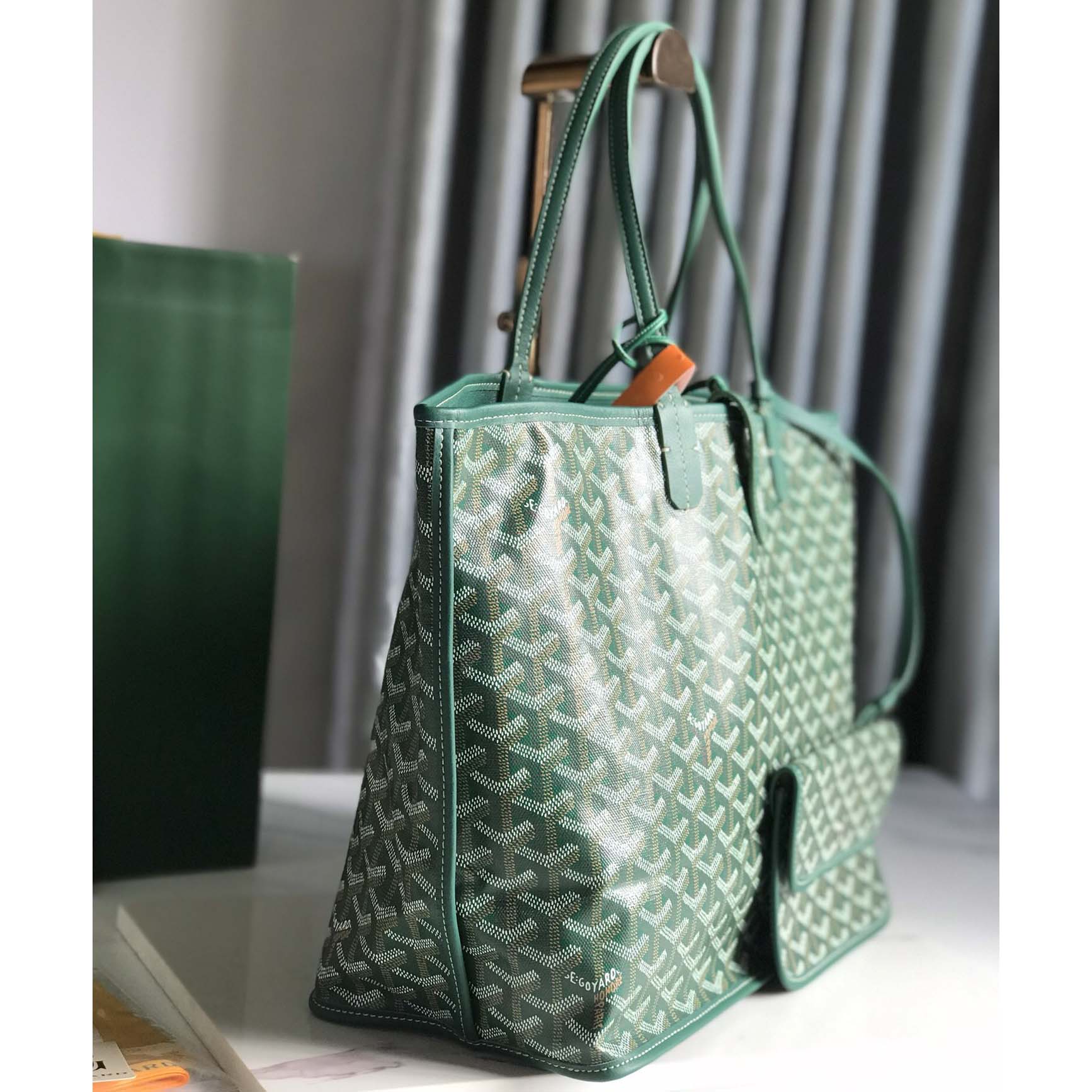 Goyard Saint Louis Tote Pm Green  (34-28-15cm) - 