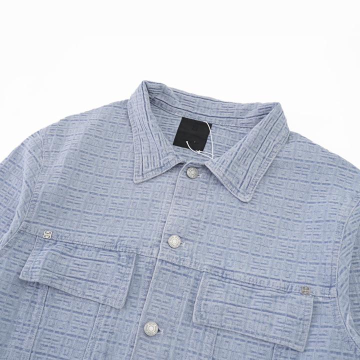 Givenchy Oversized Jacket In 4G Denim - DesignerGu