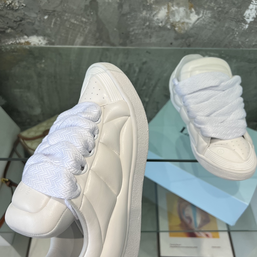 Lanvin Leather Curb XL Sneakers - 