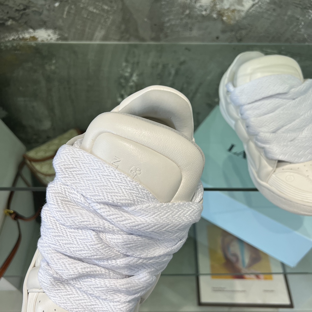 Lanvin Leather Curb XL Sneakers - 