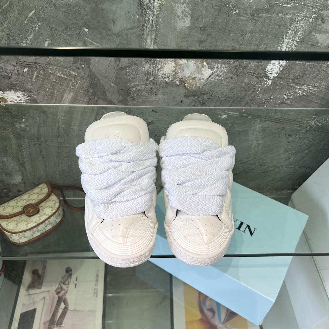 Lanvin Leather Curb XL Sneakers - 