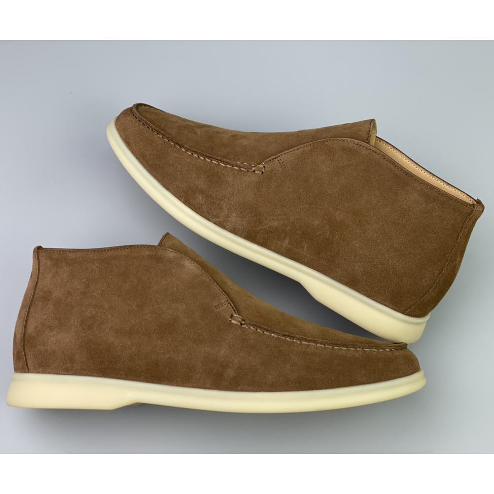 Loro Piana White Sole Summer Walk Loafers - 