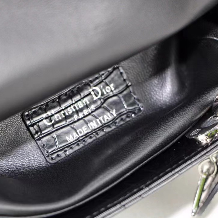 Dior Alligator Mini Lady Dior Bag (17-15-7cm) - DesignerGu