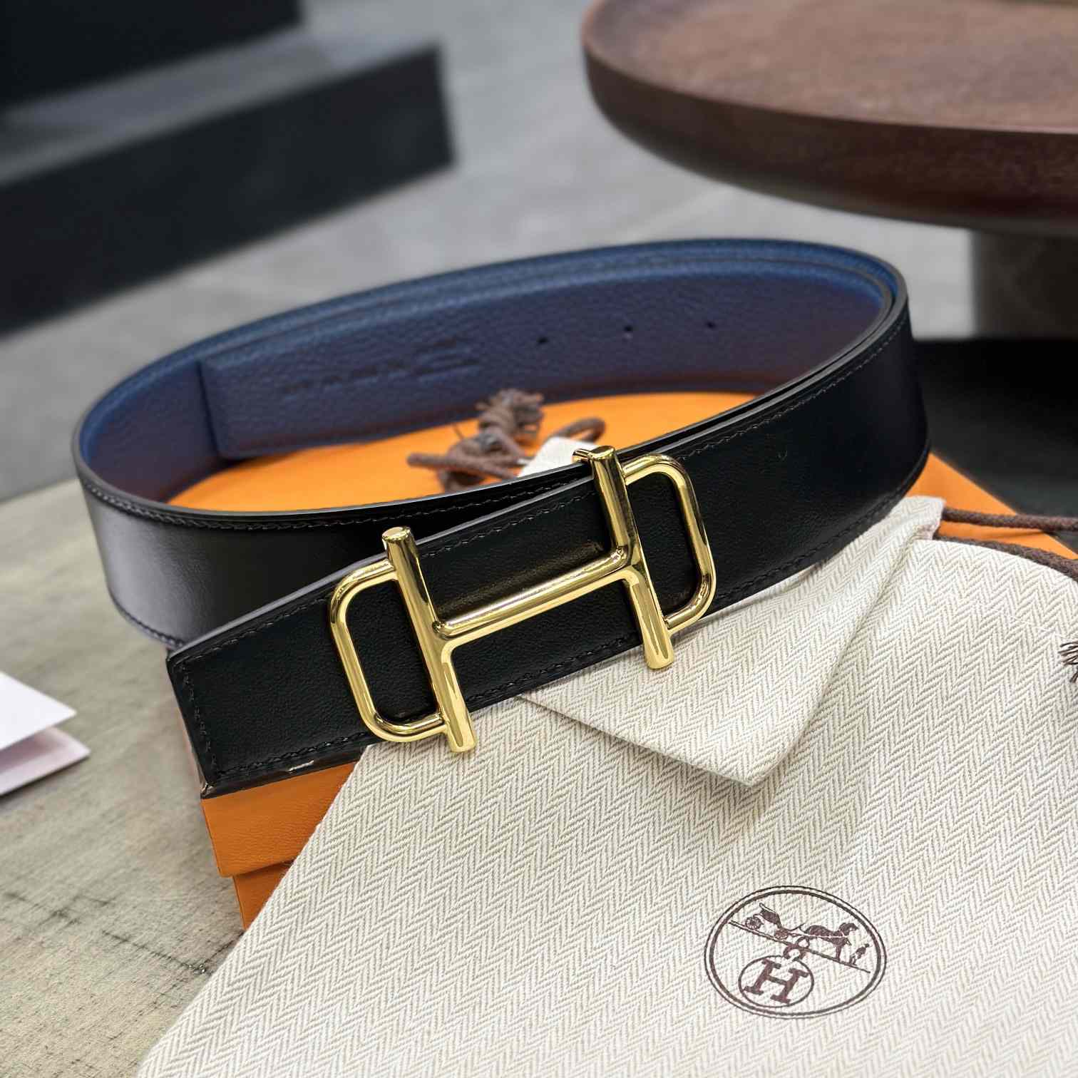 Hermes Royal Belt Buckle & Reversible Leather Strap 38 mm - 