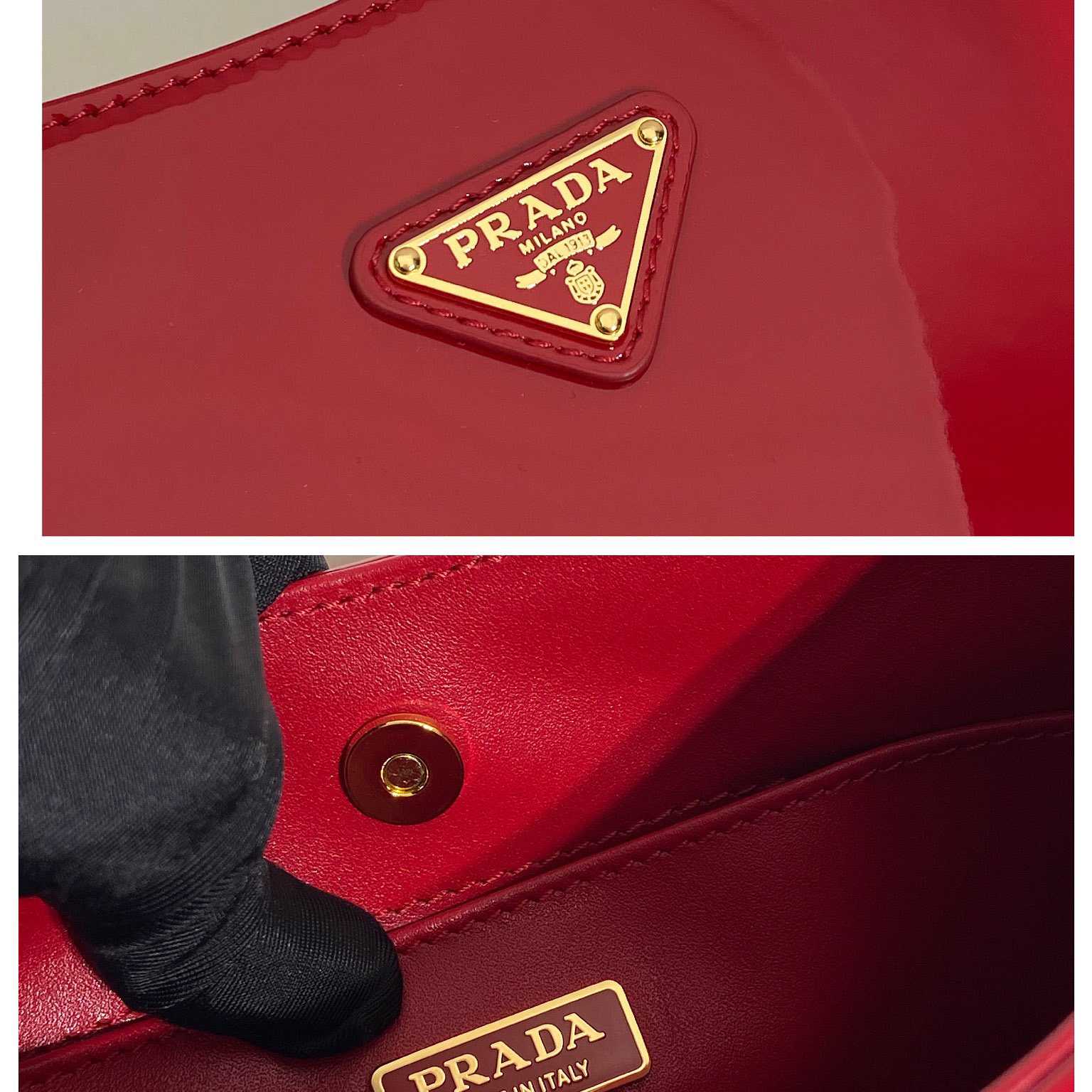 Prada Cleo Patent Leather Bag - 