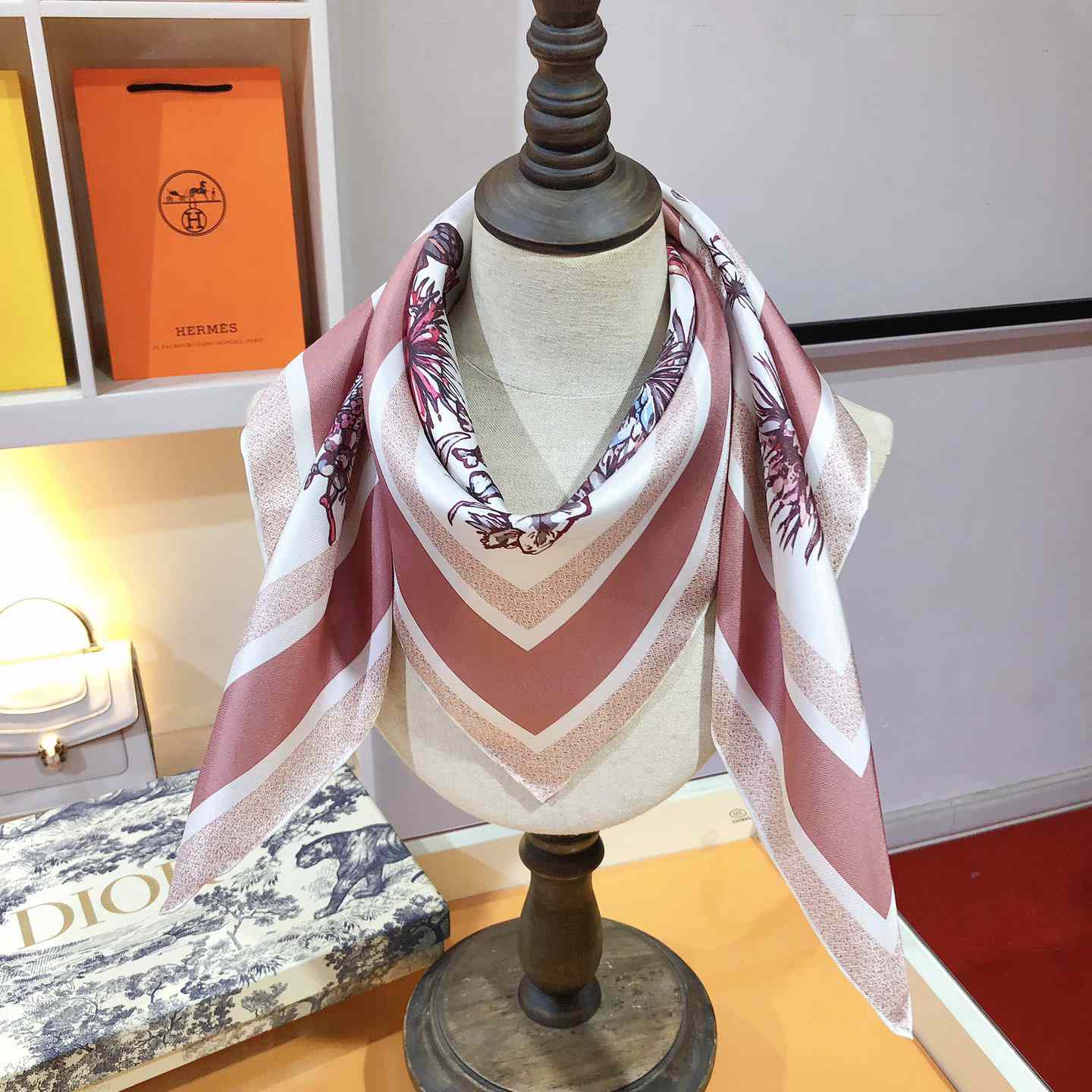 Dior Toile De Jouy Mexico 90 Square Scarf - 