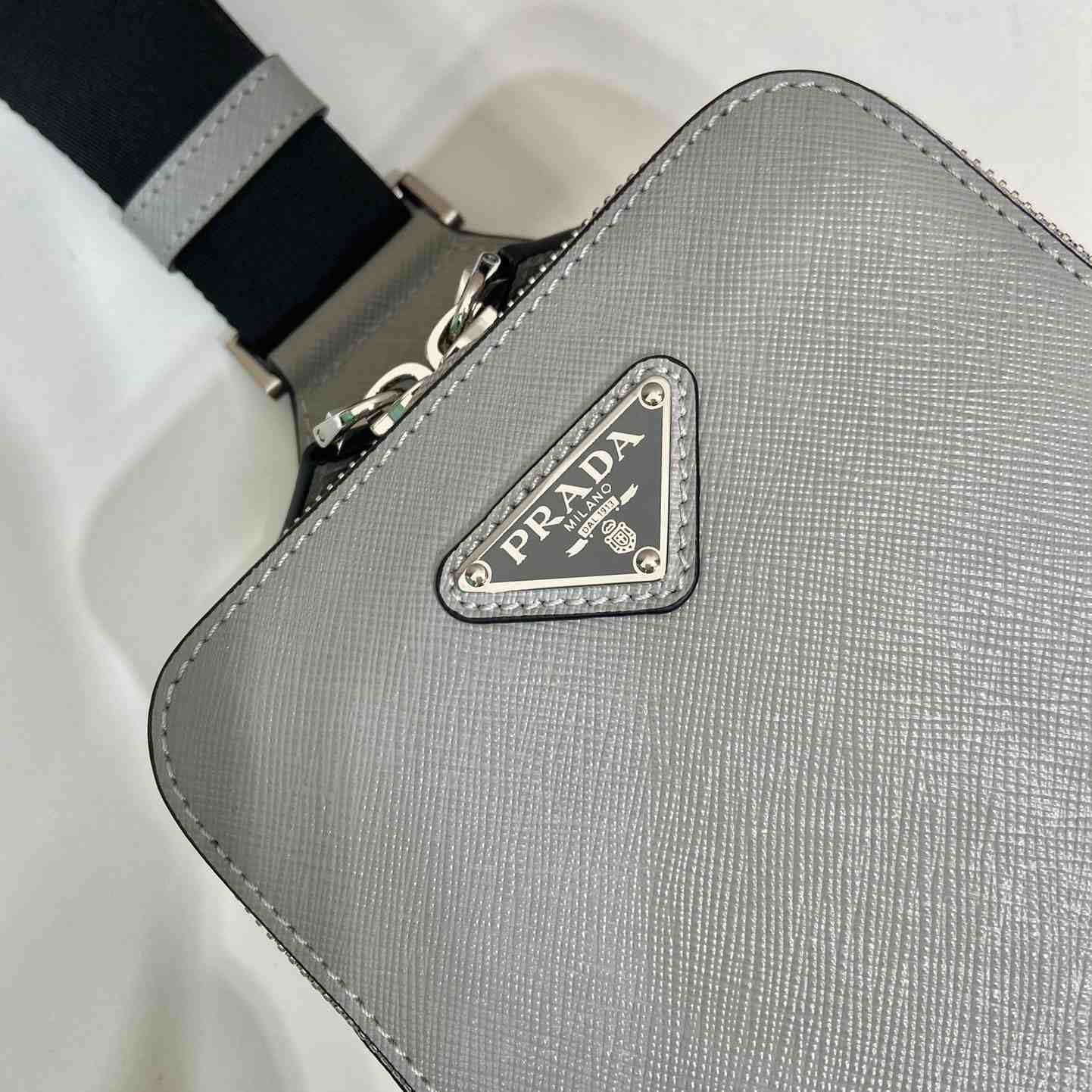 Prada Brique Saffiano Leather Bag - 